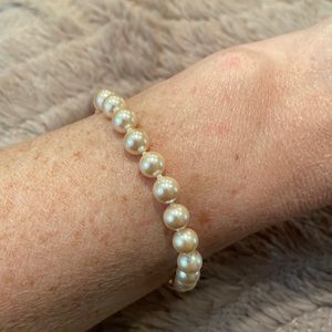 Monet Faux Pearl Bracelet